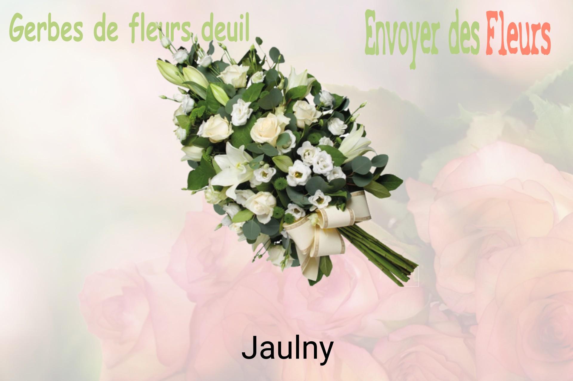Gerbe de fleurs de deuil livrée à Jaulny